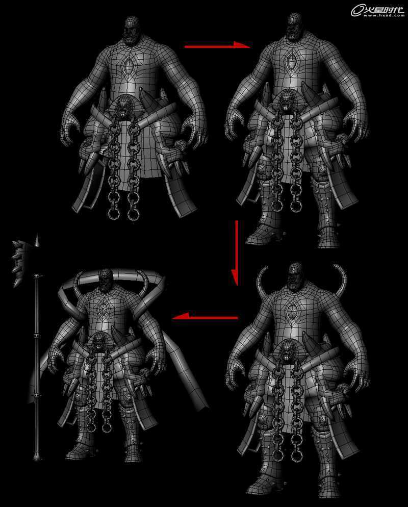 MAYA制作游戏武士角色 脚本之家 MAYA角色动画教程