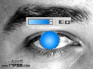 ‘Photoshop打造发光的蓝色数码眼睛‘