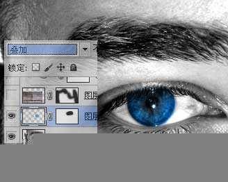 ‘Photoshop打造发光的蓝色数码眼睛‘