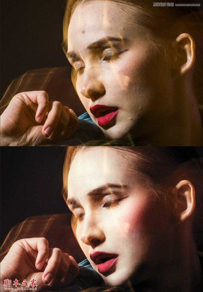 ‘Photoshop为人像照片后期磨皮修复制作出复古炫美色调‘