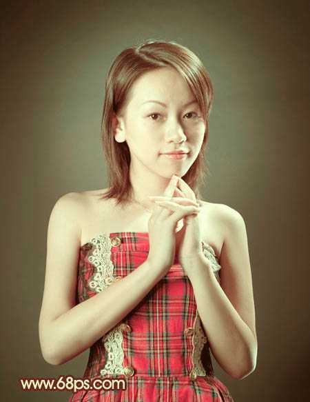 ‘Photoshop调出室内人物图片柔和甜美的黄绿色‘