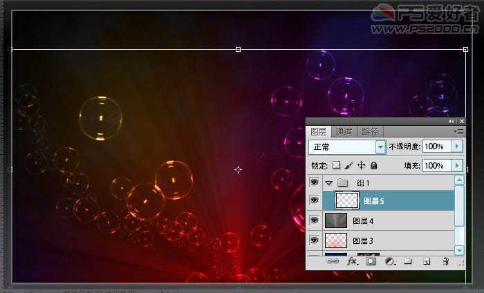 ‘Photoshop打造彩色的半透明的气泡字‘
