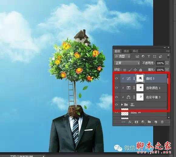 ‘用PS合成另类抽象的鲜花头像图片效果‘