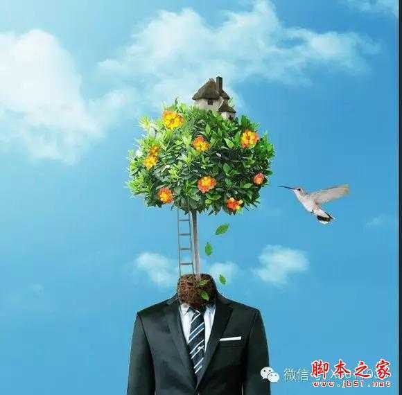 ‘用PS合成另类抽象的鲜花头像图片效果‘