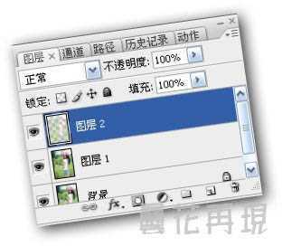 ‘Lab模式下将外景美女图片调成甜美的青红色‘