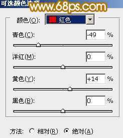 ‘Photoshop为草地人物照片加上柔美的淡橙色效果教程‘