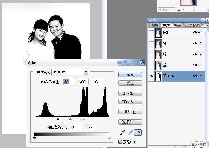 ‘Photoshop简单背景的婚纱照抠图教程‘