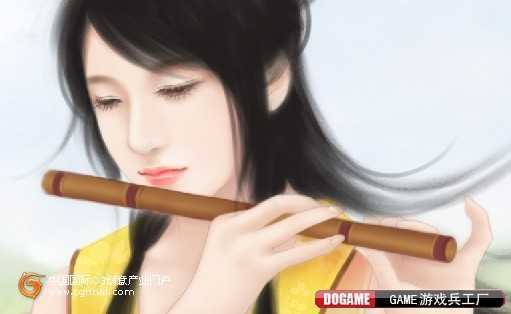 ‘PhotoShop鼠绘出吹笛子的仙女言情小说插图‘