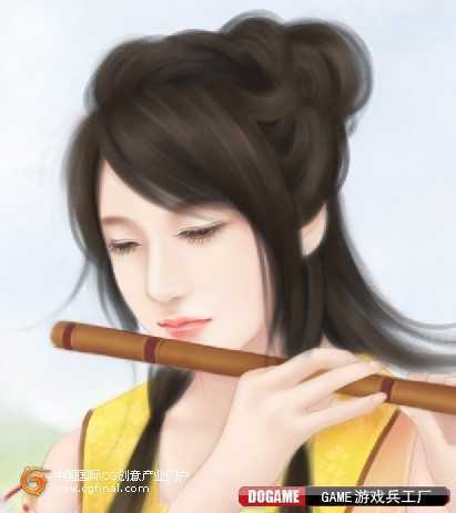 ‘PhotoShop鼠绘出吹笛子的仙女言情小说插图‘