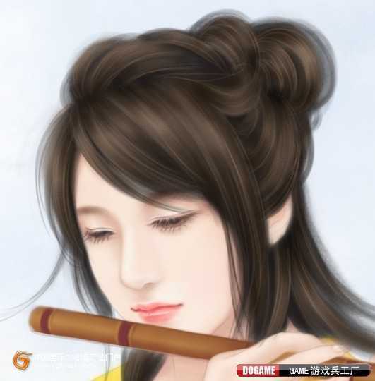 ‘PhotoShop鼠绘出吹笛子的仙女言情小说插图‘