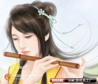 ‘PhotoShop鼠绘出吹笛子的仙女言情小说插图‘