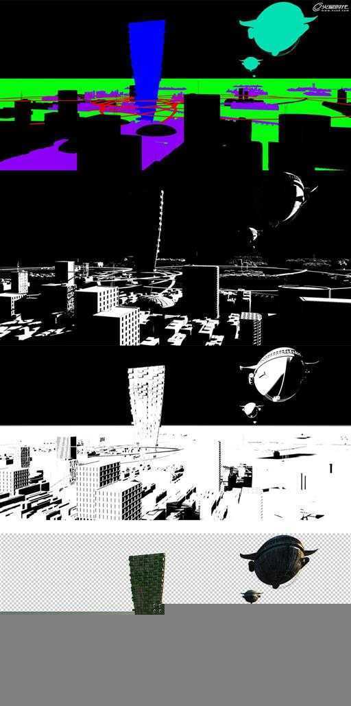 3DSMAX制作未来概念城市 脚本之家 建模教程