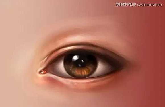 ‘使用Photoshop鼠绘功能制作超逼真的人像眼睛效果教程‘