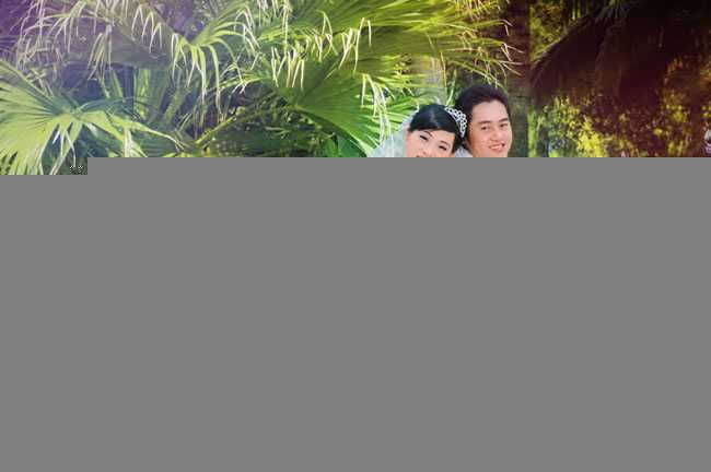 ‘Photoshop将外景婚片调出清爽的甜美色‘