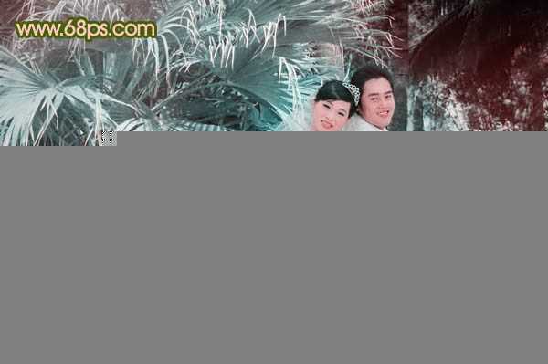 ‘Photoshop将外景婚片调出清爽的甜美色‘