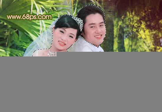 ‘Photoshop将外景婚片调出清爽的甜美色‘