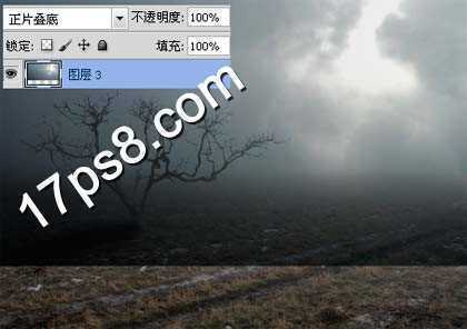 ‘photoshop合成制作出荒野枯树的恐怖场景‘