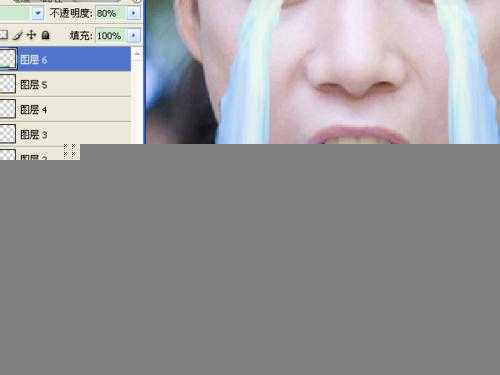 ‘ps合成将瀑布从人物眼中和口中流出的效果图‘