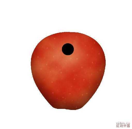 ‘Photoshop制作一个简单的红苹果教程‘
