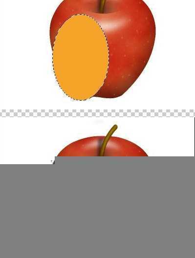 ‘Photoshop制作一个简单的红苹果教程‘