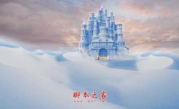 ‘photoshop合成制作漂亮的雪景卡通乐园‘
