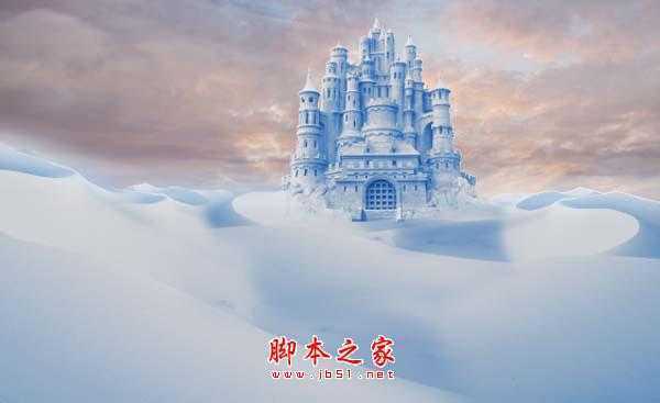 ‘photoshop合成制作漂亮的雪景卡通乐园‘