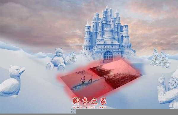 ‘photoshop合成制作漂亮的雪景卡通乐园‘