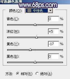 ‘Photoshop将草地人物图片调制出柔美的梦幻暗调蓝黄色‘