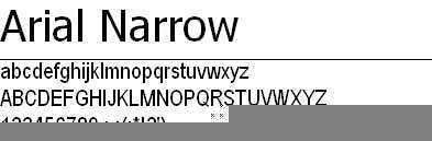 ArialNarrow