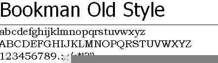 Bookman Old Style