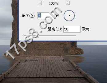 ‘photoshop合成制作出奇形怪状的石头房子矗立在海边的恐怖场景‘