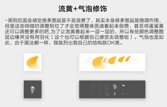 ‘使用photoshop绘制一个打开鸡蛋流出(效果逼真)‘