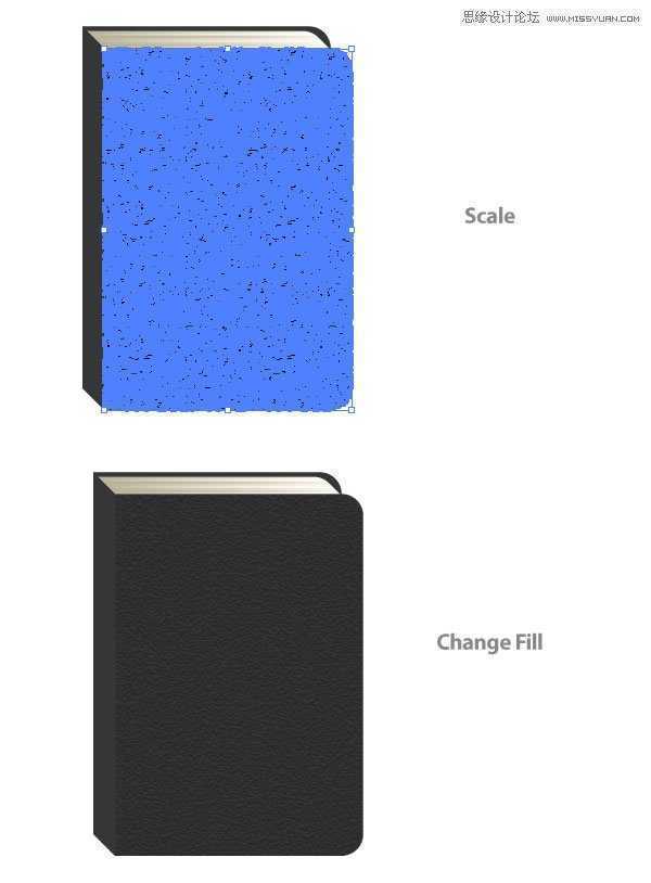 Illustrator绘制立体效果的黑色笔记本,破洛洛