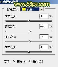 ‘Photoshop调制出暗调秋季黄褐色花坛边美女图片‘