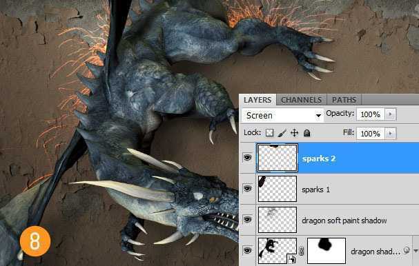 ‘PhotoShop合成制作出一张立体的龙幻想风格壁纸教程‘