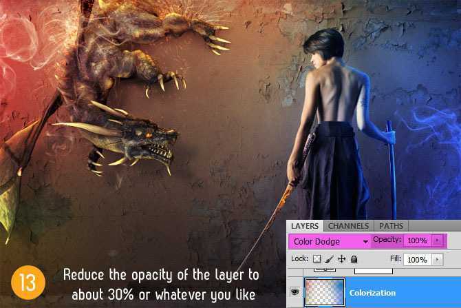 ‘PhotoShop合成制作出一张立体的龙幻想风格壁纸教程‘