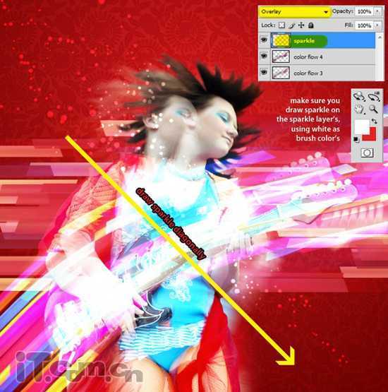 ‘Photoshop合成创意美女迪吧海报‘