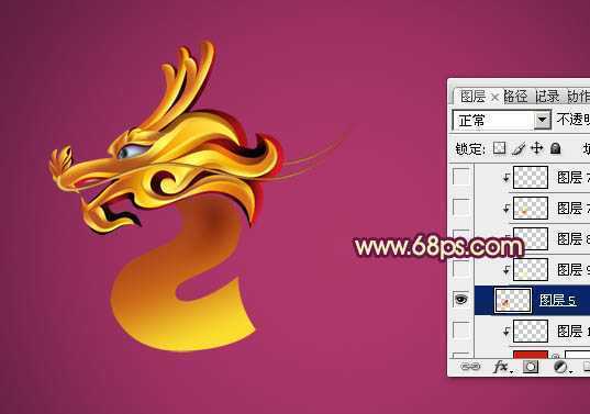 ‘photoshop制作出创意的龙年贺岁字2012特效‘
