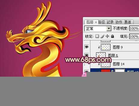 ‘photoshop制作出创意的龙年贺岁字2012特效‘