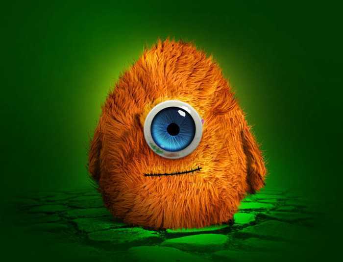 ‘Photoshop鼠绘一只独眼毛怪教程‘