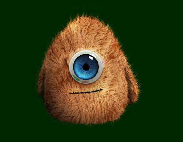 ‘Photoshop鼠绘一只独眼毛怪教程‘