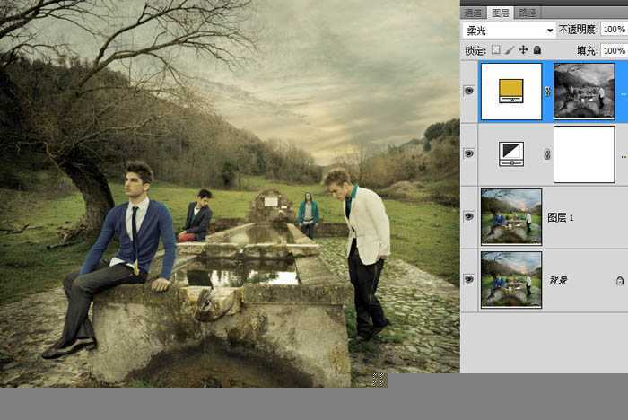 ‘photoshop两步打造经典暗调中性色图片‘