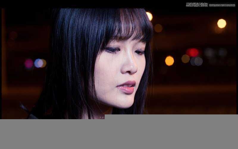 ‘PS夜景美女人像照片后期修图方法解析‘
