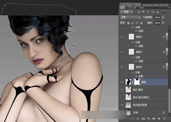 ‘Photoshop制作科技感十足的机器人特效美女‘