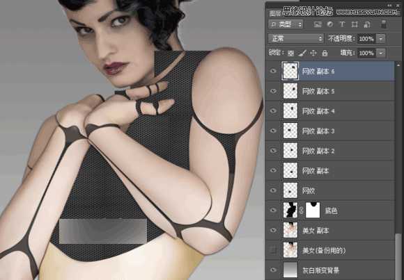 ‘Photoshop制作科技感十足的机器人特效美女‘