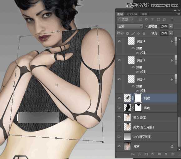 ‘Photoshop制作科技感十足的机器人特效美女‘