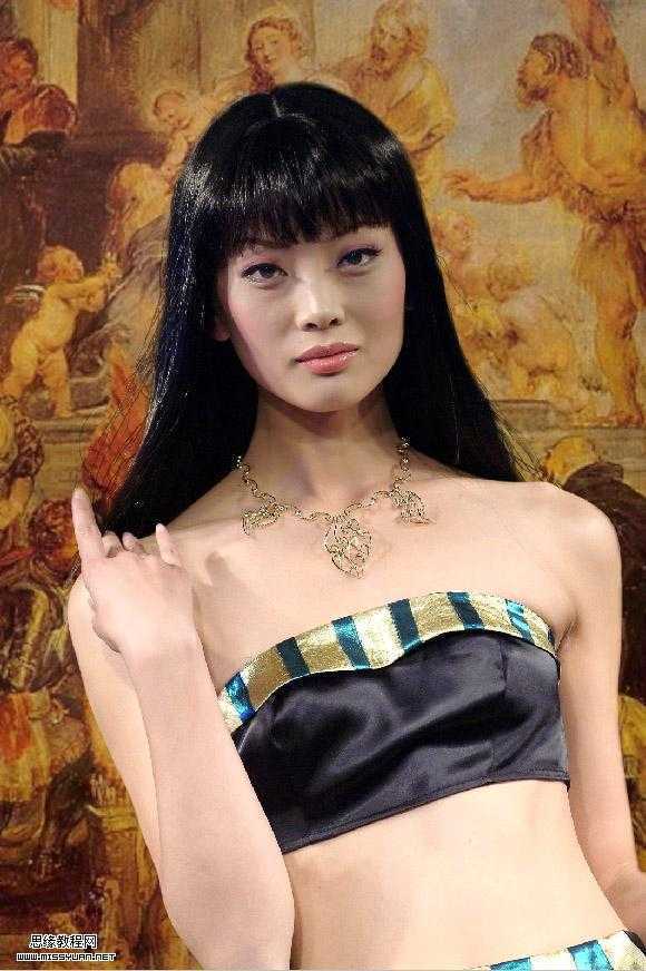 Photoshop扣图教程:扣出黑背景美女头发