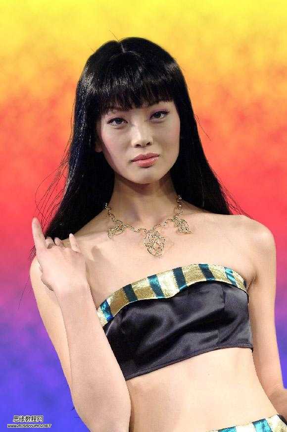 Photoshop扣图教程:扣出黑背景美女头发