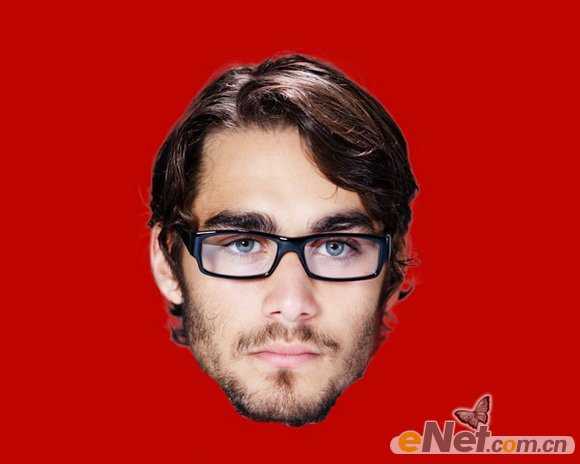 ‘photoshop利用画笔及图层样式制作颓废的古典头像海报‘