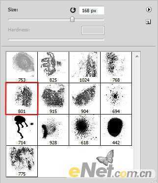 ‘photoshop利用画笔及图层样式制作颓废的古典头像海报‘